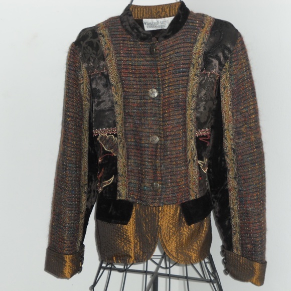 FLASHBACK COUTURE SWEATER BLAZER SIZE MEDIUM - Picture 1 of 5